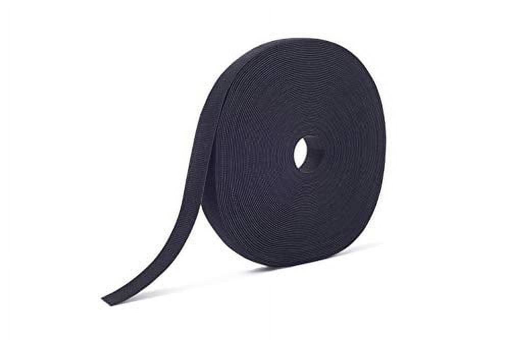 VELCRO Brand Cut to Length Straps 25 Yards x 3/4 Wide Width for Strength  and Durability Double Sided Self Gripping Roll, Black, 189645